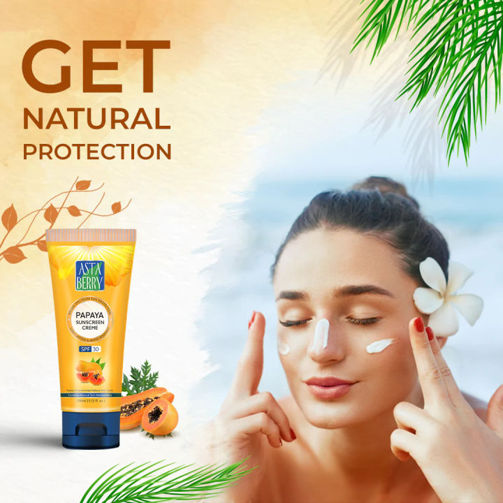 Astaberry%20Papaya%20Sunscreen%20Creme%20SPF%2030%20-%20100ml%20-%20Image%202