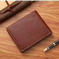 6 Slot 2 Fold Purse Business Multi-position Thin Men's Hand Bag Wear-resistant Retro Male Leather Purse Travel. 