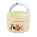 Smart Bento Lunch Box With Double Compartments And Built-In Spoon. 