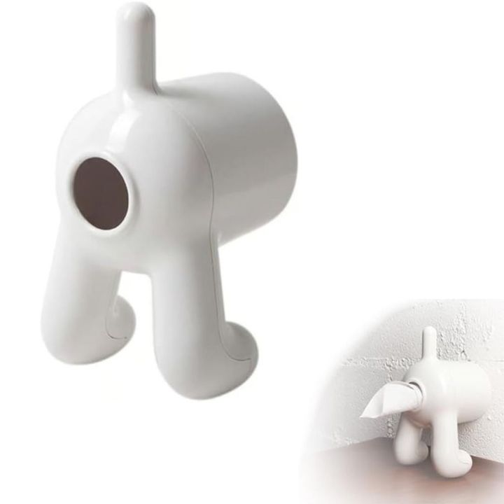Portable Wall Mounted Dog Butt Toilet Paper Dispenser Bedroom Home Decor Puppy Dog Butt Toilet Roll Holder Tissue Organizer Punch-free Wall Mount Tissue Box for Dog Lovers