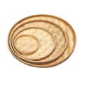 1Pcs Durable DIY Decorative Bamboo Sieve 4 Size Hand-woven Kitchen Storage Tray Round Dustpan Fruit Bread Basket Dessert Plate. 