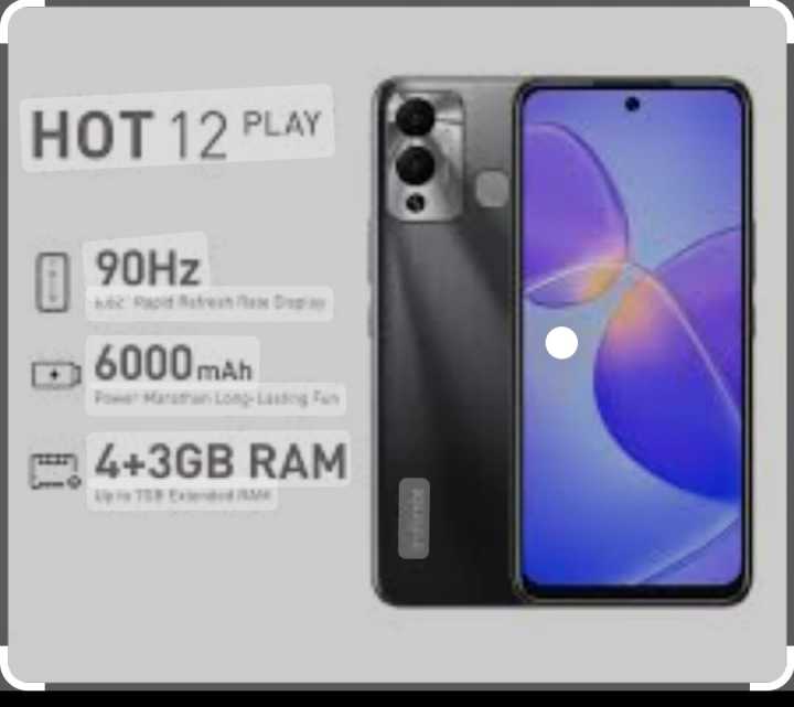 Infinix Hot 12 Play [4GB RAM Extended up to 7GB,64GB storage 6000 mAh battery]