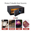 Security Safe Box Safes for Home Small Digital Electronic Key Security with Emergency Key Anti-Theft Safety Cabinet Safebox  ( BLACK). 