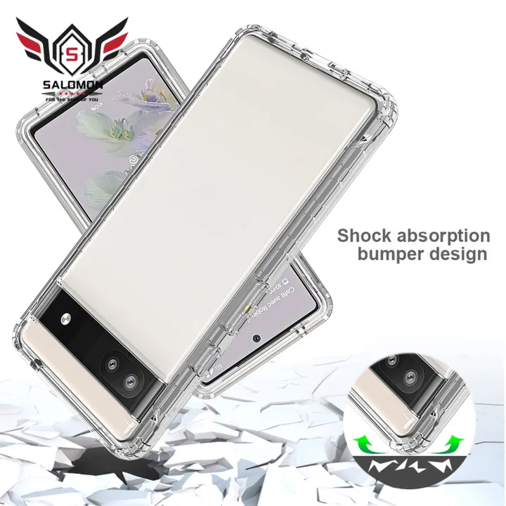 for%20Google%20Pixel%206/7%20Pro%20Case%20Phone%20Protector%20Dustproof%20Anti-drop%20High%20Transparency%20Gradient%202%20Layers%20Structure%20High%20Elasticity%20Phone%20Back%20Cover%20for%20Google%20Pixel%206//6A/7%20Pro%20-%20Image%205