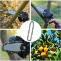 JAERBEE 8Pcs Mini Chainsaw Chain 4 Inch Guide Saw Chain 1/4 LP Pitch, 28 Sections for Electric Protable Handheld Chain Saw. 