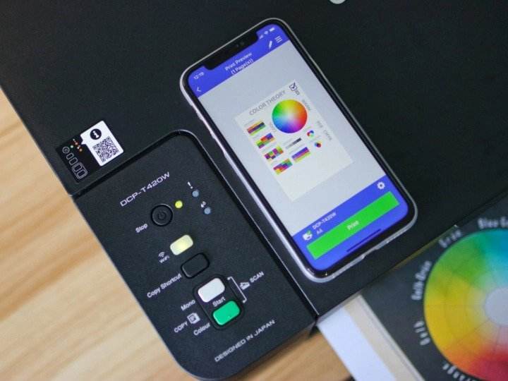 Printer Brother DCP-T420W All-In One ( Copy, Print & Scan ) Ink Tank Refill System, Wireless Feature  Inkjet Printer