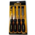 INGCO Wood Chisel 4Pcs Set Cr-V Chisel set heavy duty. 