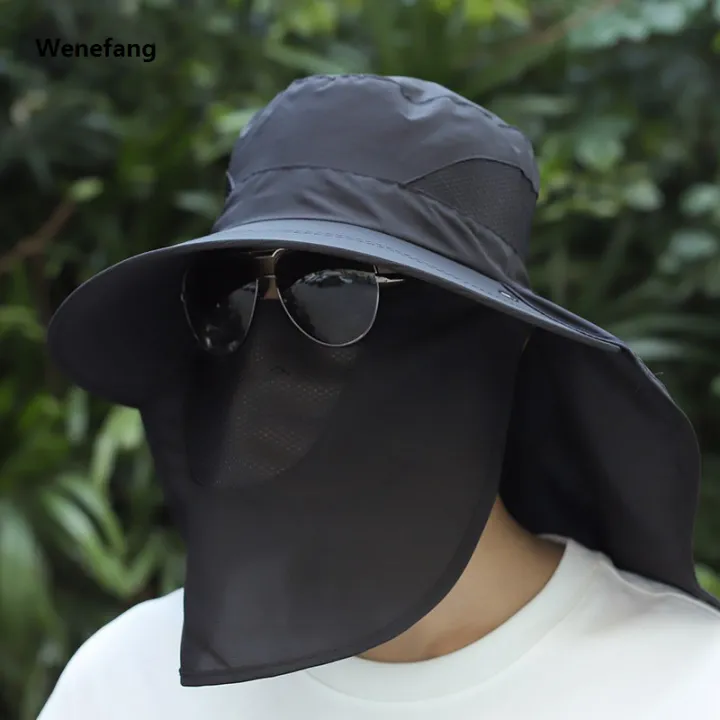 Wenefang%20Summer%20Sun%20Protection%20Hat%20Men%20Outdoor%20UV%20Protection%20Fishing%20Cap%20360%C2%B0%20Neck%20Face%20Protection%20Cycling%20Climbing%20Mask%20Sunshade%20Hats%20-%20Image%203