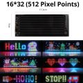 Smart Bluetooth LED Display Screens RGB LED Module Sign Matrix Pixel LED Panel Scrolling Signboard Advertising Light Car Decor. 