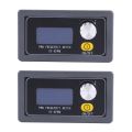(GGBR) 2X PWM Pulse Frequency Duty Cycle Adjustable Square Wave Signal Generator Module 1HZ-150KHZ Signal Generator LCD Display. 