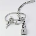 【Pocket king VOX 】Hers Love Heart Key Matching Bracelets Lovers Gifts. 