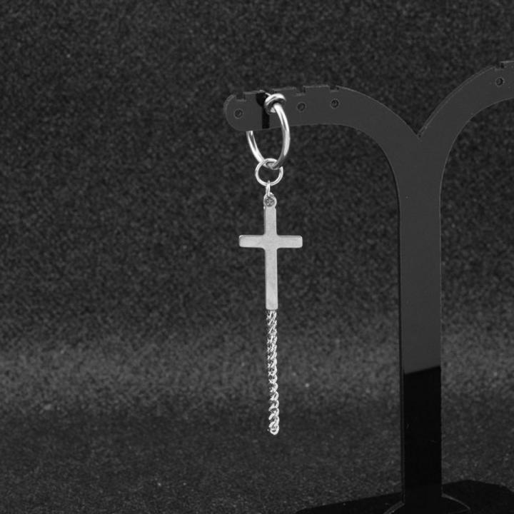 【VisioN Super Shop】N es 316L steelstud earrings Xukun same style tassel