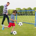 New Mini Folding Football Soccer Ball High-strength 2 Sizes Removable Goal Post Net Set Plastic Kids Indoor Outdoor Toys Child Birthday Gift. 