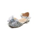 Shoes With a Cute Bow and Glittery Look for Baby Girls. 
