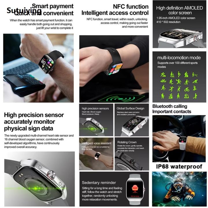 Sutuiying%202025%20New%20For%20OPPO%20Watch%204%20Pro%20Sports%20Smart%20Watches%20Men%20GPS%20Track%20Luxury%20Health%20Monitoring%20Waterproof%20Bluetooth%20Call%20NFC%20Smart%20Bracelet%20-%20Image%204
