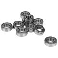 Kqueebee 10Pcs Miniature Rubber Sealed Metal Shielded Metric Radial Ball Bearing, MR126 ZZ 6 x 12 x 4MM & 10Pcs 692 ZZ 2X6X3MM. 