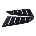 2Piece Car Rear Side Window Louvers Parts Accessories For C7 2014-2019 Triangular Window Glass Blinds (Bright Black). 