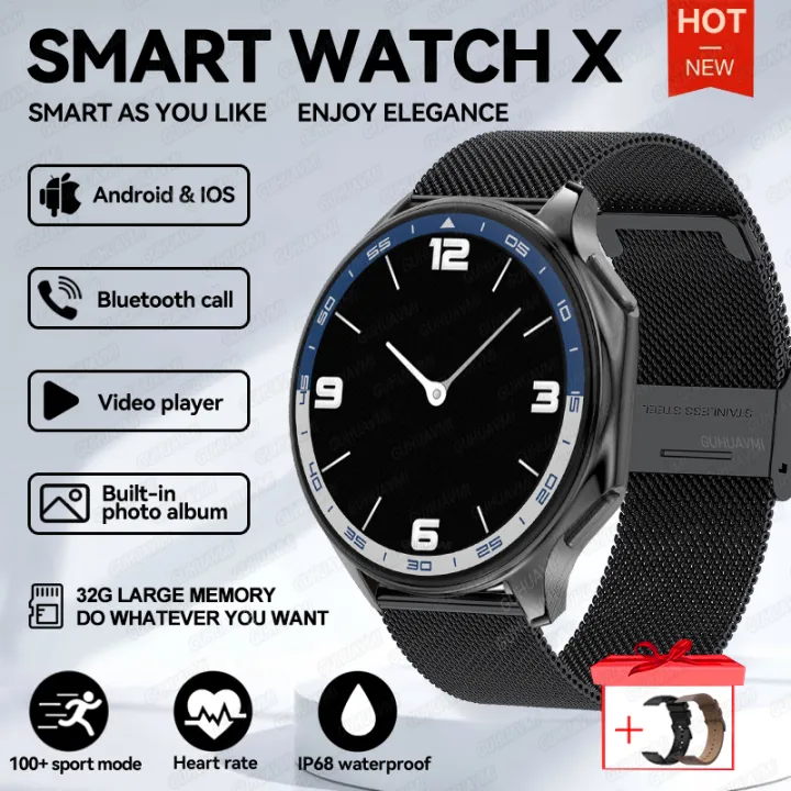 HOT%20DT%20Watch%20X%20Smart%20Watch%20Men%20466*466%20AMOLED%20HD%20Screen%2032gB%20Memory%203D%20Surround%20Vision%20Watch%20BT%20Call%20IP68%20Waterproof%20Smartwatch%20Man%20-%20Image%207