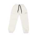 White Cotton Side Pocket Design Joggers For Boy. 