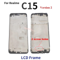 Novaphopat LCD Front Housing Frame For Realme C12 C15 LCD Display Module Frame Bezel A Cover Case. 