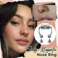 Spunky Add-ons Magnetic Septum Nose Ring Horseshoe Fake Nose Ring Hoop Non-Piercing Jewelry. 