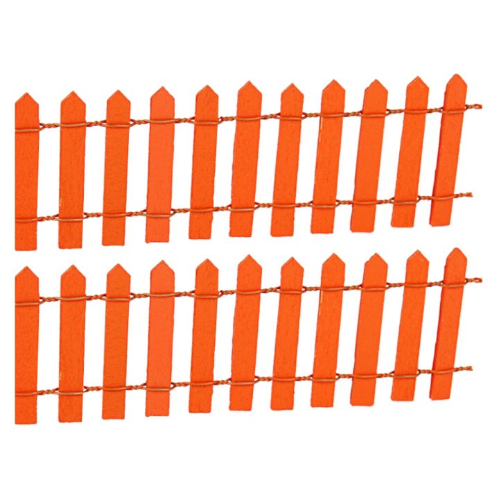 2Pcs%20Wooden%20Fencing%20Wood%20Barrier%20DIY%20Mini%20Landscape%20Fairy%20Garden%20Figurines%20Miniatures%20Accessories%20Handmade%20Green%20-%20Image%205