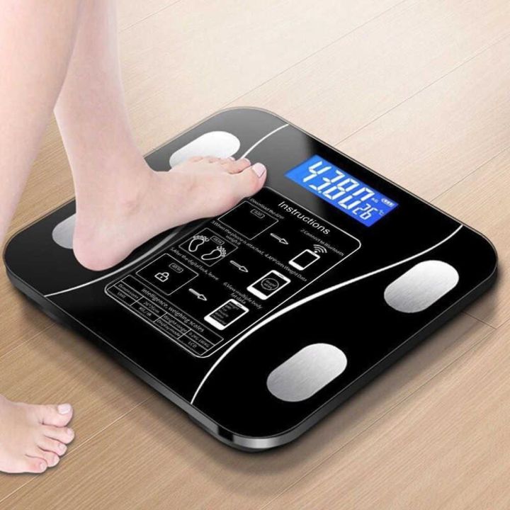 Bluetooth%20Weighing%20Scale%20Human%20Body%20Weight%20Machine%20Digital%20(Tempered)%20with%20Battery%20&%20Temperature%20Indicator%20-%20Image%202