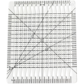 1 Piece 5 in 1 Quilt Cutting Ruler Charming Shape Cutting Quilting Ruler and Template. 