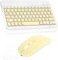 Ultra Slim Rechargeable Wireless Bluetooth Keyboard & Mouse (Portable Mini BT Wireless) for Android Windows PC Tablet. 