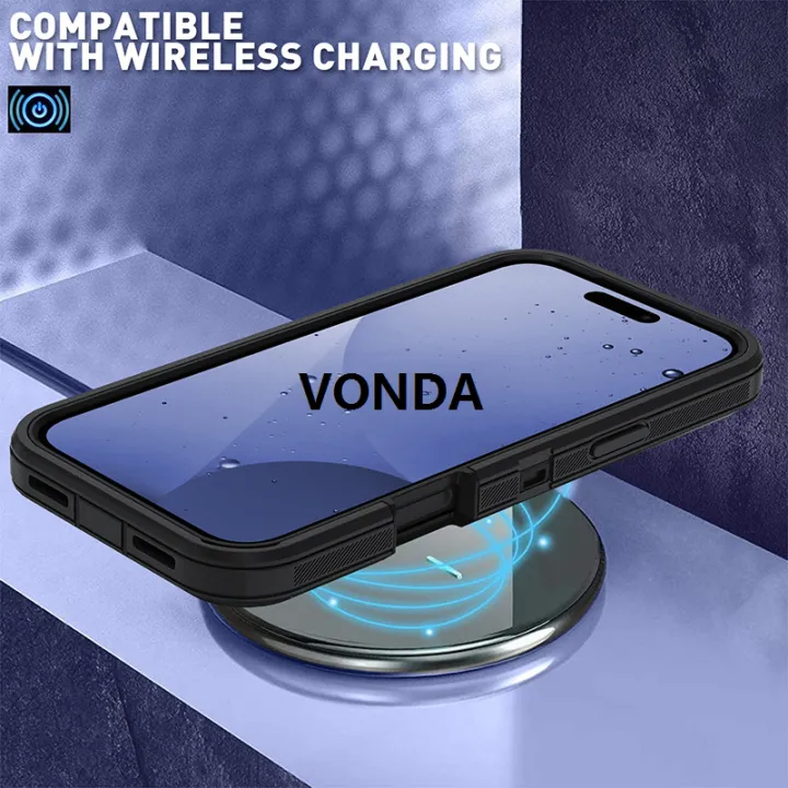 VONDA%20Otter%20Armor%20Box%20Shockproof%20Defender%20for%20Magsafe%20Phone%20Cases%20For%20IPhone%2017%20Pro%20Max%2017Air%20Magnetic%20Anti-Drop%20Hard%20Cover%20with%20Clip%20Affordable%20-%20Image%204