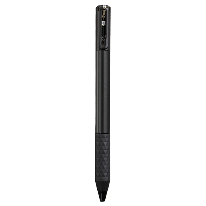 ARELENE Geometric Metal Crinkle Pen Fidget, Stress Relief Metal Shape Shifting Switchpen, 0.5mm Retractable Gel Pen, Black