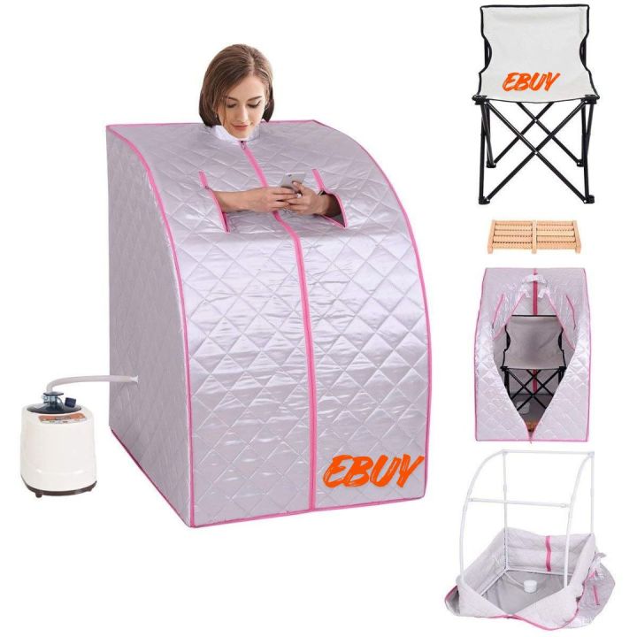 Portable Full Body Steam Sauna Spa Box with 1000W Steam Generator ...
