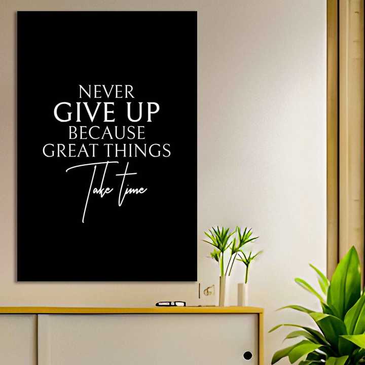 Motivational quotes Canvas For Wall Decor Large Size (24x36 Inch) By Etraders Nepal