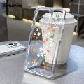 Sutuiying Affordable Fashion iPhone 15 11 12 Pro Max XR X XS 7 8 Plus SE 2020 केस को लागि iPhone 14 13 Pro XS Max पारदर्शी कोषको लागि फ्लावर सफ्ट क्लियर केस. 