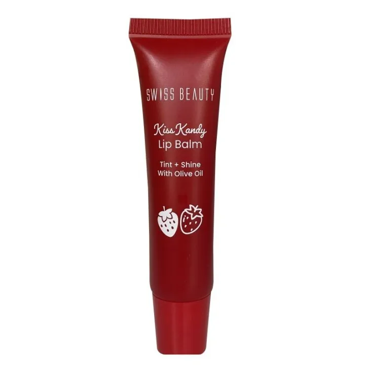 Swiss Beauty Kiss Kandy Lip Balm with Olive Oil 10ml Strawberry