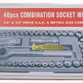 40 in 1 Wrench tool Kit with Screwdriver and Socket Tool Box Set. 