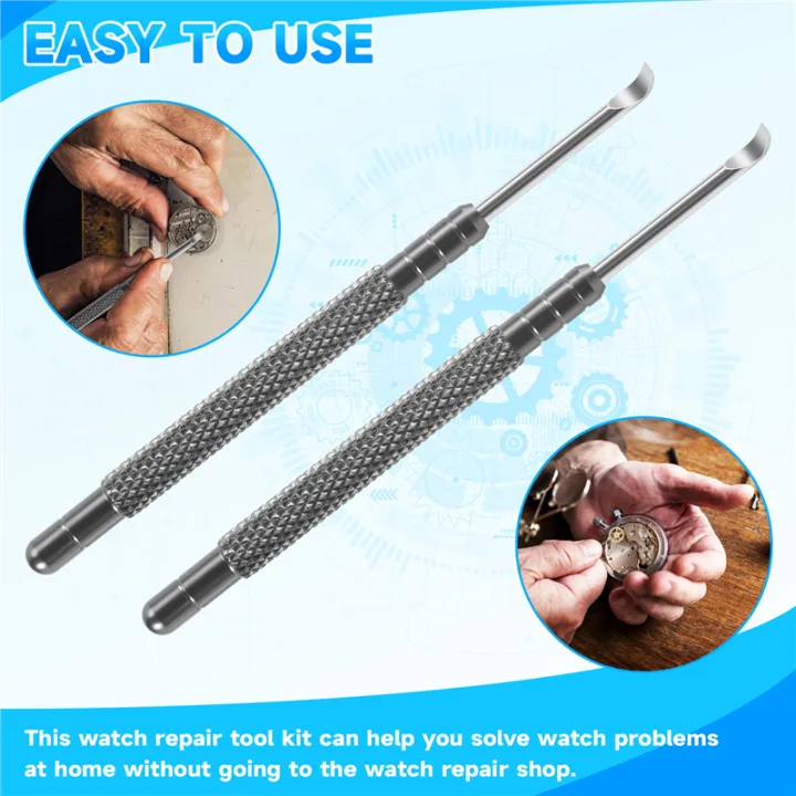NAMUNY%202%20Pack%20Metal%20Watchmaker%20Repair%20Tool%20Watch%20Hand%20Remover%20Tools%20Levers%20with%20Flat%20Blade%20-%20Image%204