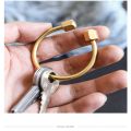 Unique DIY Craft Tools Buckles Jewelry Accessories Key Ring Pendant Brass Keychain. 