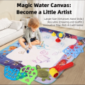 High Quality Repeated Graffiti Water Doodle Mat Durable Portable Water Canvas Creative Doodle Mat Children's Drawing. 