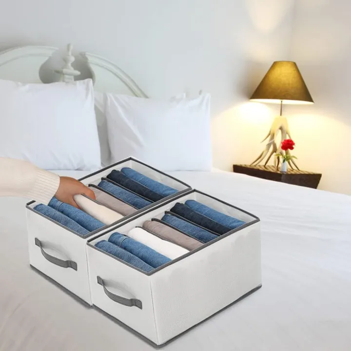 Clothes%20Organizer%20Drawer,Closet%20Dividers%20Box%20For%20Clothes%20Storage%20,%207%20Compartments%20Foldable%20Drawer%20Organizer%20with%20Handles,%20Fabric%20Closet%20and%20Storage%20Basket%20for%20T-shirts,%20Jeans,%20Underwear,Grey(7%20Grid)%20-%20Image%203