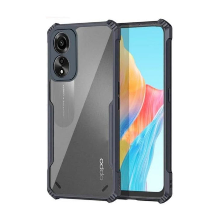 Oppo%20A78%204G%20Bumper%20Case%20%7C%20Back%20Hard%20Transparent%20Clear%20Shockproof%20TPU%20Phone%20Cover%20%7C%20-%20Image%202