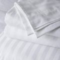 Bedsheet 100% Microfiber Double Brushed Sheet With Two Pillow Cover - Extra-Soft & Wrinkle-Free  Ideal for Home, Dorms, Hospitals - 3 PC Set (Silver Stripe) Size 230X250 CM. 