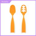 Mosbeha Special-shaped Food Spoon Colorful Baby Training Spoons Set for 6 Months Safe Self Feeding Utensils for Blw Toddler Portable Learning. 