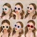 Cute Party Supplies  Accessories Hat Shape Photo Booth Props Girls Birthday Eyewear Round Frame Kids Eyeglasses Funny Photo Props Happy Birthday Glasses Children Sunglasses Birthday Party Decorations. 