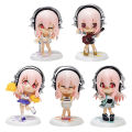 PVC Ornament Model Chassis Swimsuit Sonico Character 10CM Anime Super Work Set Q Version Doll Toy Gift Collection Box Material. 