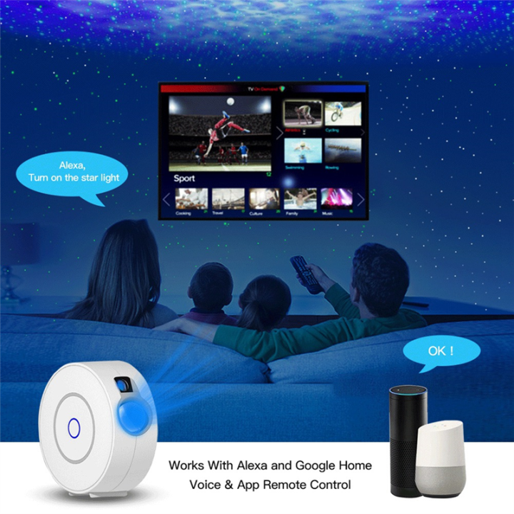 WiFi%20Tuya%20Smart%20Star%20Projector%20Galaxy%20Nebula/Moving%20Ocean%20Wave%20Starry%20Night%20Light%20Colorful%20Projector%20-%20Image%203