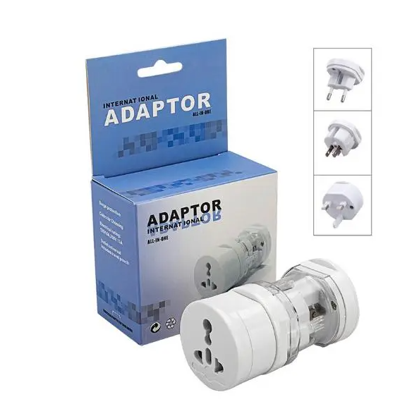 International Adaptor All In One Conversion Worldwide Plugs With Pouch ...