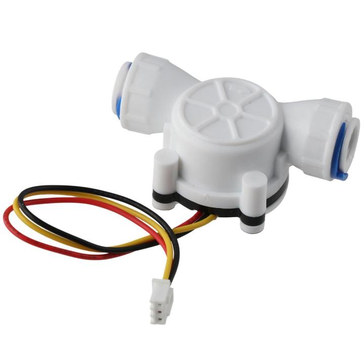 Professional Plastic Water Flow Meter 0.3-10L/min White Flow Meter Quick Connect 3/8" Fuel Flowmeter Water Diesel Kerosene