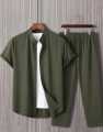 Summer Breeze Collection: Men's Stylish Breathable Half-Sleeve Shirt & Trouser – Lightweight Comfort for Hot Days!. 