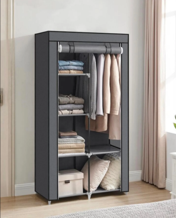 Foldable Wardrobe Closet Storage Organizer Clothes Rack Cabinet Storage Rack